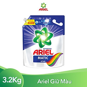Nước Giặt Ariel Giữ Màu Túi 3.2kg - Công nghệ 3D Làm sạch sâu - Giữ màu không phai