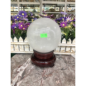 Mua Quả cầu phong thủy đá thạch anh trắng - Đường kính 13 cm và 13 5 cm