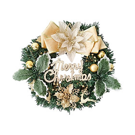 Faux Christmas Wreath Wreath for Front Door 30cm Holiday Garland Decoration Xmas Wreath for Wall Festival Living Room