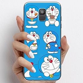 Ốp lưng cho Samsung A6 2018, Samsung A6 Plus nhựa TPU mẫu Doraemon ham ăn
