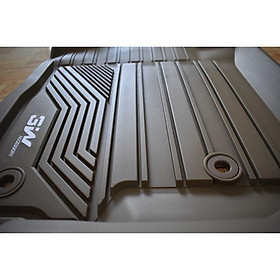 Thảm lót sàn xe ô tô Toyota Highlander 2009-2014-đến nay Nhãn hiệu Macsim 3W chất liệu nhựa TPE đúc khuôn cao cấp-đen