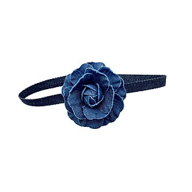 Blue Flower Collar Choker Necklace for Photography Props Wedding Anniversary