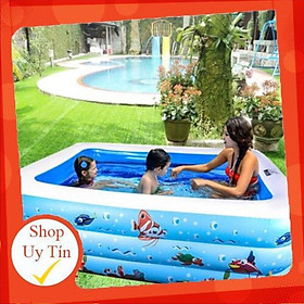 Mua Bể bơi 3 tầng dài 1mét 30 cao cấp đáy chống trượt (giá sỉ)