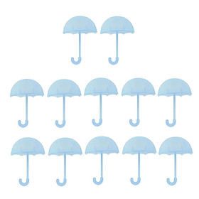 Pack of 12 Cute Plastic Umbrella Small Chocolate Candy Gift Boxes Baby Shower Party Favor