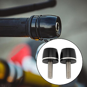 1 Pair Aluminum Alloy Motorcycle Bar Ends, Handlebar Grips Plugs, Handlebars End , Fit for BMW RnineT Scrambler Replacement Parts Acc