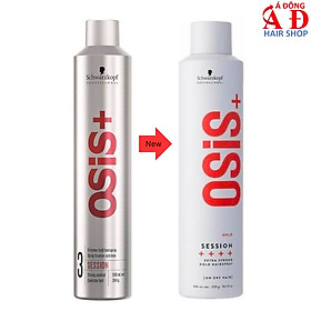 Gôm xịt tóc giữ nếp cứng Schwarzkopf OSiS + 3 Session Extreme Hold Hairspray 300ml