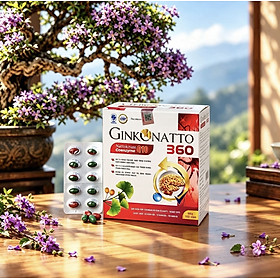 Viên uống bổ não Ginko nato coenzyme q10 - Hộp 100 viên - Giúp hoạt huyết, giảm xơ vữa động mạch, tăng