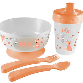 Bộ tô, ly, muỗng, nĩa tập ăn Pur PUR5910