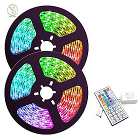 Dây Đèn LED 10M RGB 3528 600LED Linh Hoạt Chống Thấm Nước Với 44 Nút Điều Khiển Từ Xa Cho Phòng Ngủ