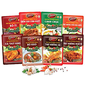 >> SO SÁNH GIÁ GIA VỊ KHO CÁ KIỂU HÀN OLBAAN 150G | Shopee Lazada Sendo Tiki 52 Combo Xốt gia vị hoàn chỉnh Barona: 2 Cá/thịt kho (80gr) + 1 Sườn xào chua ngọt (80gr)+ 1 Canh chua (80gr) + 1 Rô ti (80gr) + 1 Thịt Nướng Hàn Quốc (80gr) + 2 Thịt Nướng Sả (80gr)+ 1 Bò Kho (80gr)+ 1 Thịt Nướng ngũ vị (80gr)
