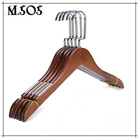Mua MÓC GỖ NỮ NÂU TRÒN CÓ ĐỆM VAI 38CM - MÓC ÁO GỖ - MÓC TREO ĐỒ NỮ - PHỤ KIỆN SHOP - ĐỒ DÙNG TIỆN ÍCH GIA ĐÌNH
