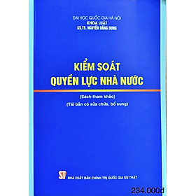 Hình ảnh Kiểm soát quyền lực nhà nước (Sách tham khảo) 