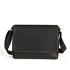 Túi đeo chéo nam DA BÒ thật phong cách mới - DCN9460