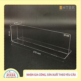 Kệ mica chữ T Enter TB103 270x80x80mm mica dày 2mm