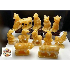 Mua Bộ 12 con giáp cao 12cm đá Ngọc Hoàng Long