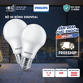 Bóng đèn PHILIPS LED BULB đôi A60 - Công suất (7W, 9W, 11W)
