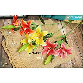 Mua Hoa ly giả - CÀNH 4 BÔNG CAO SU XỊN