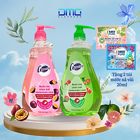 Chai Nước Rửa Chén Bát Gleaming Sạch Dầu Mỡ - combo 2 chai 2 loại