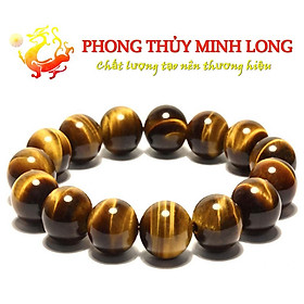Mua Vòng tay đá mắt hổ vàng nâu chất lượng 5a hợp với mệnh Thổ và Kim