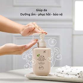 SỮA TẮM VÀ GỘI DỊU NHẸ CHO BÉ TỪ SƠ SINH CHIẾT XUẤT TỪ RAU MÁ KU-PLUS KU1151 - 500ML