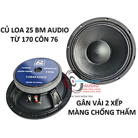 Mua CỦ LOA 25 BM AUDIO CÔN 76 TỪ 170 HÀNG NHẬP KHẨU - GÂN VẢI 2 XẾP - LOA BASS 25
