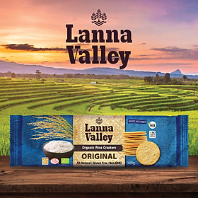 Bánh Gạo Hữu Cơ Lanna Valley (100g) - Organic Rice Cracker - Vị Truyền Thống, Vị BBQ, Vị Phô Mai, Vị Chua Cay