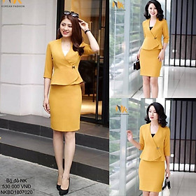 Set vest áo ki giả peplum cao cấp hàng NK sale sốc