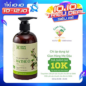 Dầu gội thảo dược Hà Thủ Ô Cỏ Cây Hoa Lá chiết xuất 100% từ thiên nhiên giúp làm chậm quá trình bạc tóc, phục hồi tóc hư tổn COCAYHOALA 300g