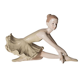 Resin Elegant Figurine Ballerina Ballet Dancer Desktop Ornament Statue A