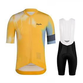 Ralvpha Nam Mùa Hè Áo Đạp Xe Jersey Phù Hợp Với Xe Đạp Quần Áo Nhanh Khô Ropa Ciclismo Maillot Bộ Đồ Thể Thao Ngắn Yếm Gel Đệm Thoáng Khí Color: cycling suit 8 Size: XS