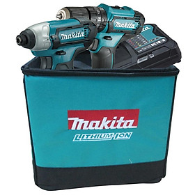 Mua BỘ SẢN PHẨM MÁY KHOAN BÚA  MÁY VẶN VÍT PIN 12V MAKITA CLX228S (1 SẠC NHANH  2 PIN 12VMAX 1.5AH ) - HÀNG CHÍNH HÃNG