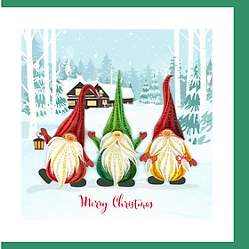 Thiệp Nghệ Thuật Giấy Xoắn - Niềm Vui Bắc Âu - Nordic Cheer - Christmas - Việt Net