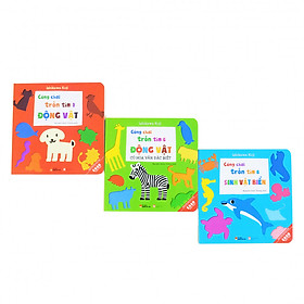 Combo Sách Cùng chơi trốn tìm: Thế giới động vật quanh bé ( 3 cuốn)