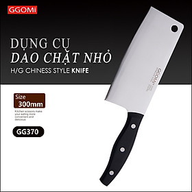 Hình ảnh [HÀNG CHÍNH HÃNG] Dao thái bản vuông, chặt bằng thép không gỉ an toàn có độ dài 30cm, lưỡi dài 17cm của GGOMi Hàn Quốc GG370