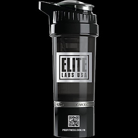 Bình Shaker Elite Black Cao Cấp Cyclone có 3 ngăn