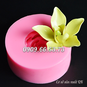 Khuôn rau câu silicon hoa ngọc lan 8 cánh loại 7 cm - Mã số 1669