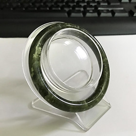 Vòng tay cẩm thạch ngọc tự nhiên của VN màu xanh cho người mệnh Hỏa và Mộc nhiều size