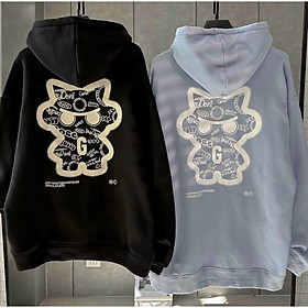 Áo Khoác Nỉ Hoạt Hình Cute Couple Cặp Nam Nữ Siêu Xinh - Hoodie Có Dây Kéo Nón 2 Lớp Kiểu Rộng Unisex -Chống Nắng