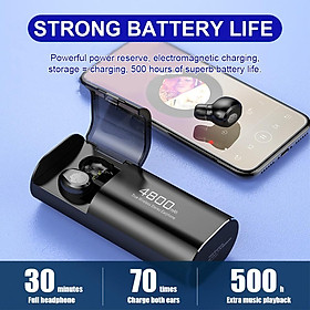 Mua Tai nghe bluetooh F9- 4800  cốc sạc kiêm pin dự phòng 4800  âm thanh sắc nét - 163