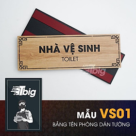 Mua Bảng tên phòng gỗ cắt laser dán tường - gia công nội dung bảng theo yêu cầu