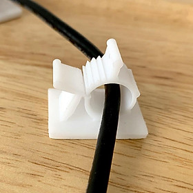 Mua Bộ 10 chiếc Kẹp móc cố định thu gọn dây cáp máy tính điện thoại dây điện có thể điều chỉnh độ rộng