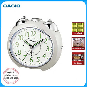 Hình ảnh Đồng Hồ Để Bàn Casio TQ-369-7DF Có Đèn - Chuông Báo Thức - Kích Thước ( 11.6×13×9 cm )