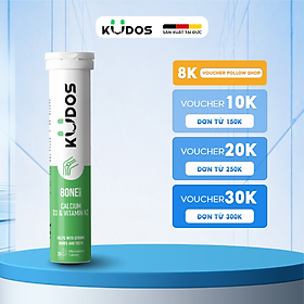 Thực phẩm bảo vệ sức khỏe KUDOS BONE HEALTH CALCIUM, D3 & VITAMIN K2 (20 viên/tuýp)