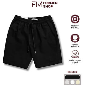 Quần short kaki nam lưng thun, chất kaki cao cấp mềm mịn, có size 95KG - FORMEN SHOP - FMPS227