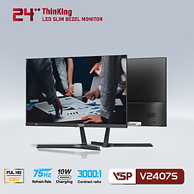 Mua Màn hình VSP 24 inch IP2407S tràn viền (USB Type-c  Full-HD  charging 10W) - Hàng chính Hãng
