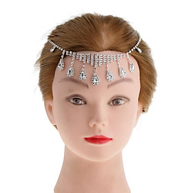 Women Lady Crystal Forhead Sequin Headpiece Hair Jewelry Accessories