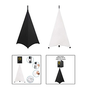 2Pcs Universal Speaker Stand Cover Stretchable Height Flexible for Weddings