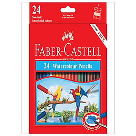 Chì Màu Nước Parrot - 24 Màu Dài - Faber-Castell 114464