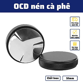 Mua OCD Tamper 51mm tay nén dụng cụ nén cà phê 3 lưỡi pha Espresso cafe Arabica Inox cao cấp đường kính 51-53-58mm