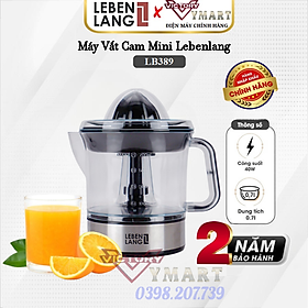 Mua Máy vắt cam màu đen 0.7lit LEBENLANG LB389 - hàng chính hãng